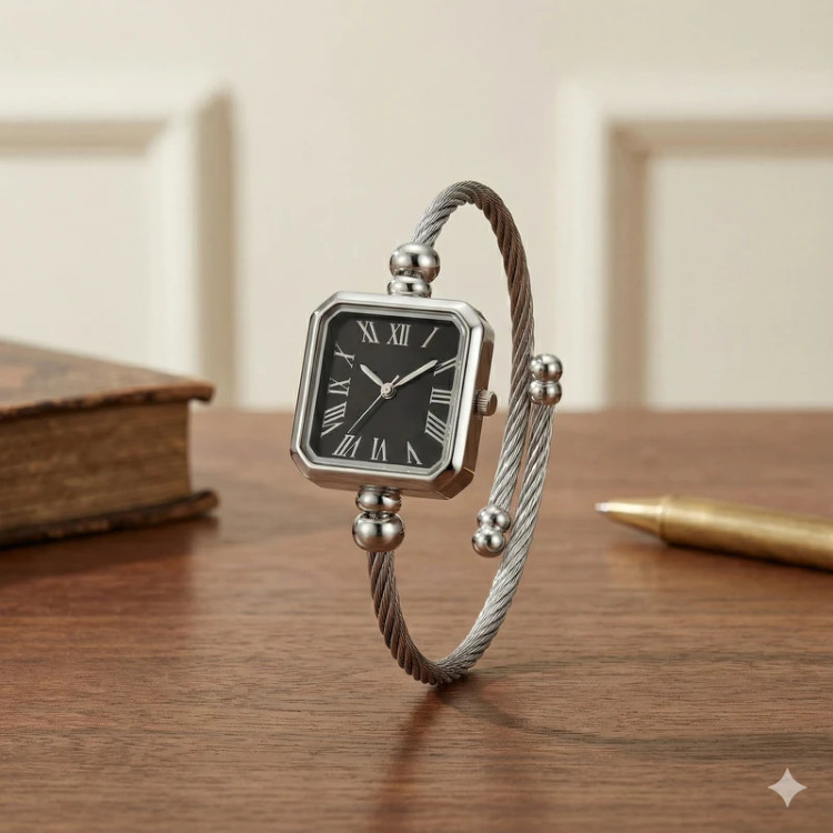 ساعت مچی عقربهای کوارتز زنانه مدل مینیمال اسپرت بند النگویی