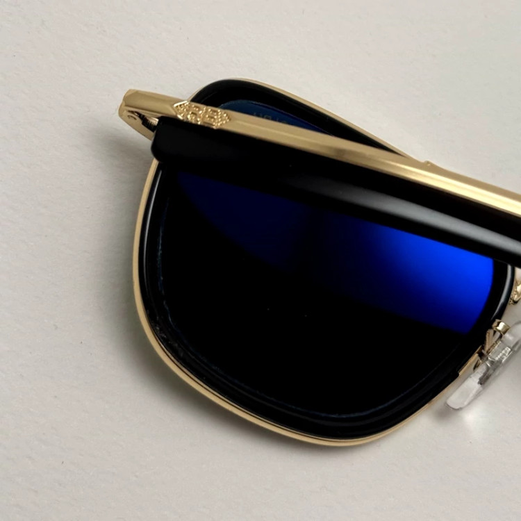 تصویر عینک آفتابی خلبانی فیوژن رندولف شیشه سنگ آنتی رفلکس سبز طلایی فول پک RANDOLPH FUSION 24K GOLD