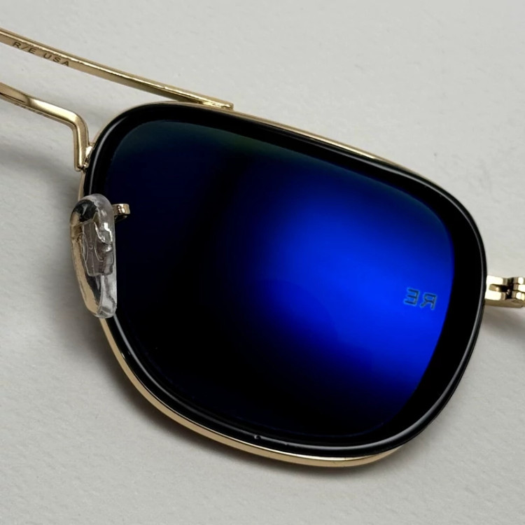 تصویر عینک آفتابی خلبانی فیوژن رندولف شیشه سنگ آنتی رفلکس سبز طلایی فول پک RANDOLPH FUSION 24K GOLD