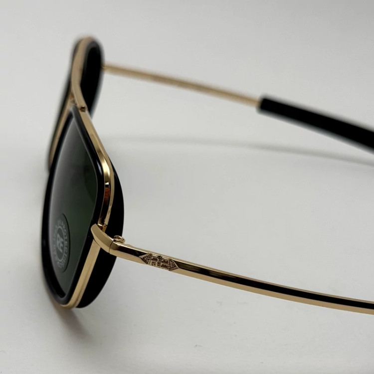 تصویر عینک آفتابی خلبانی فیوژن رندولف شیشه سنگ آنتی رفلکس سبز طلایی فول پک RANDOLPH FUSION 24K GOLD