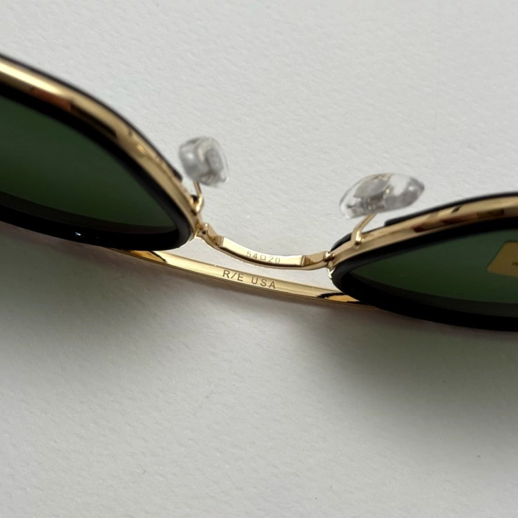 تصویر عینک آفتابی خلبانی فیوژن رندولف شیشه سنگ آنتی رفلکس سبز طلایی فول پک RANDOLPH FUSION 24K GOLD