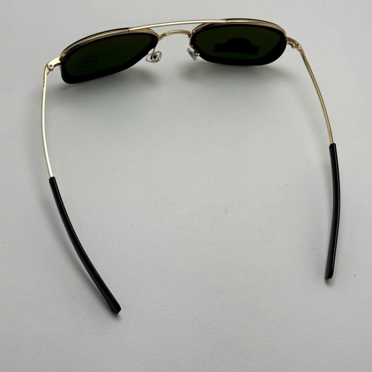 تصویر عینک آفتابی خلبانی فیوژن رندولف شیشه سنگ آنتی رفلکس سبز طلایی فول پک RANDOLPH FUSION 24K GOLD