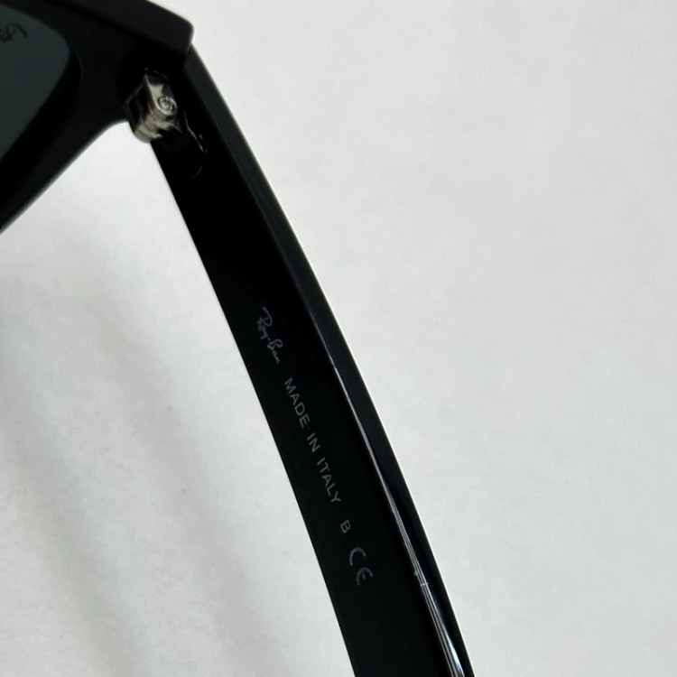 تصویر عینک آفتابی ویفرر ریبن reyban شیشه سنگ مشکی براق عدسی مشکی سایز 50 به همراه پک کامل اورجینال RB 2140