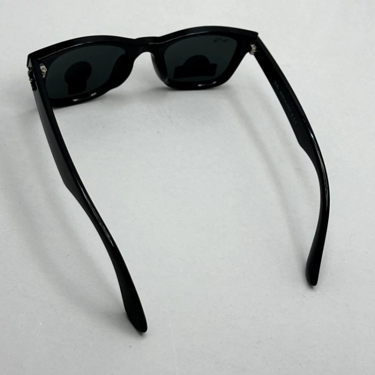 تصویر عینک آفتابی ویفرر ریبن reyban شیشه سنگ مشکی براق عدسی مشکی سایز 50 به همراه پک کامل اورجینال RB 2140