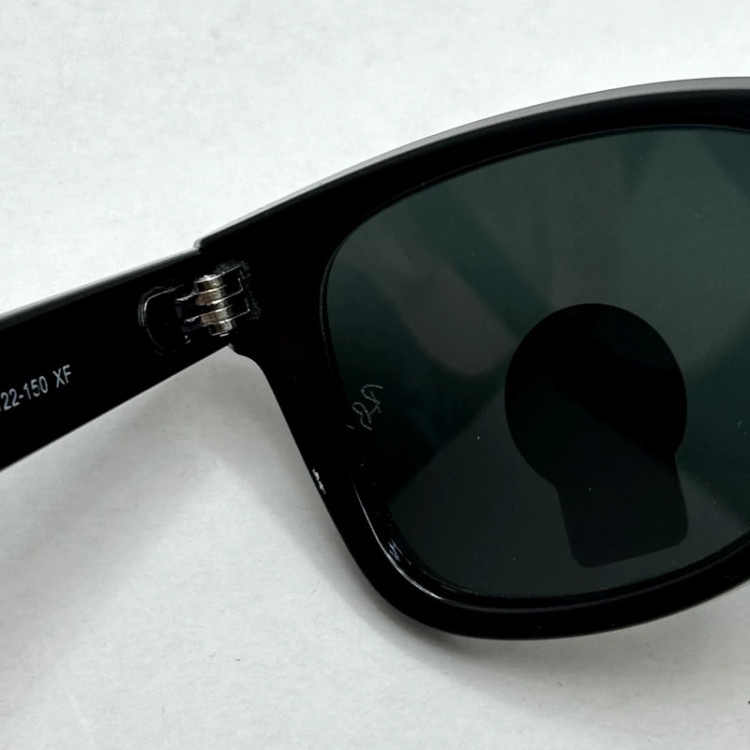 تصویر عینک آفتابی ویفرر ریبن reyban شیشه سنگ مشکی براق عدسی مشکی سایز 50 به همراه پک کامل اورجینال RB 2140