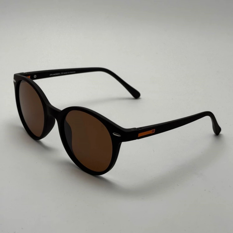 تصویر عینک آفتابی پلاریزه اوگا مورل OGA MOREL گرد قهوه ای