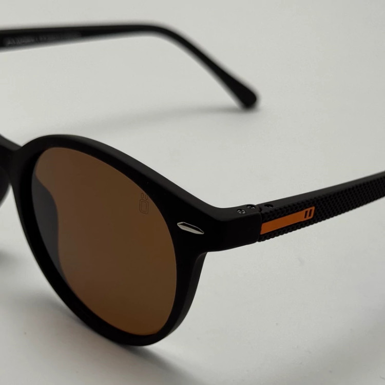 تصویر عینک آفتابی پلاریزه اوگا مورل OGA MOREL گرد قهوه ای