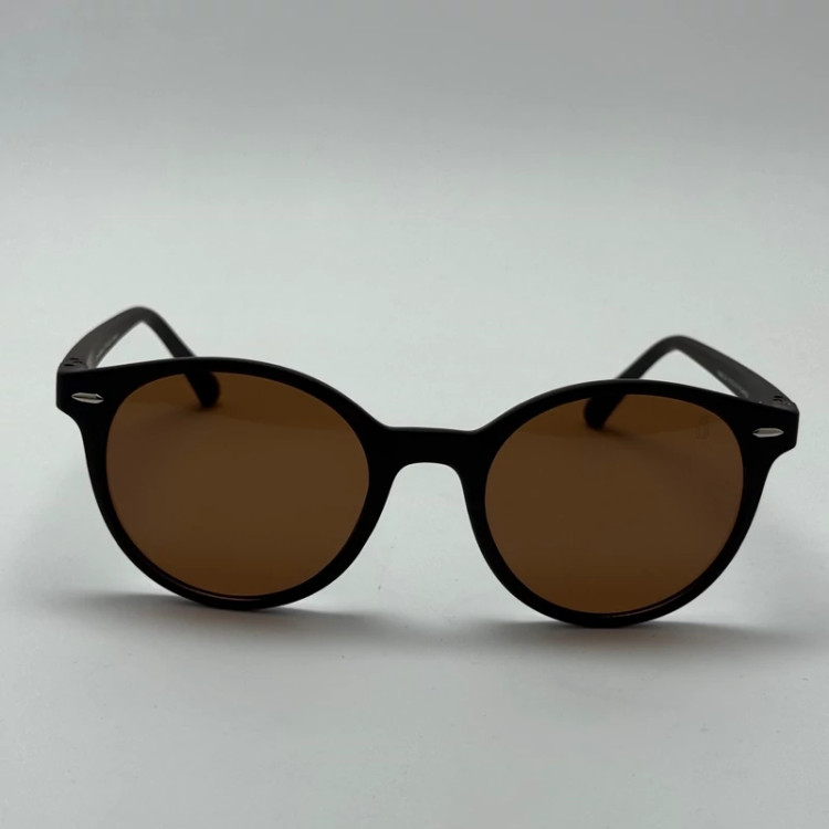 تصویر عینک آفتابی پلاریزه اوگا مورل OGA MOREL گرد قهوه ای