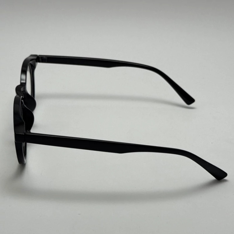 تصویر فریم عینک طبی بلوکات گوچی GUCCI گرد مشکی