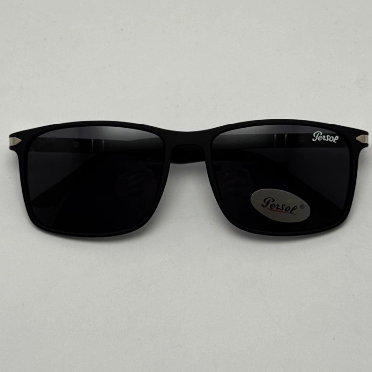 تصویر عینک آفتابی پلاریزه پرسول PERSOL مستطیلی لولا فنری کد P 8011
