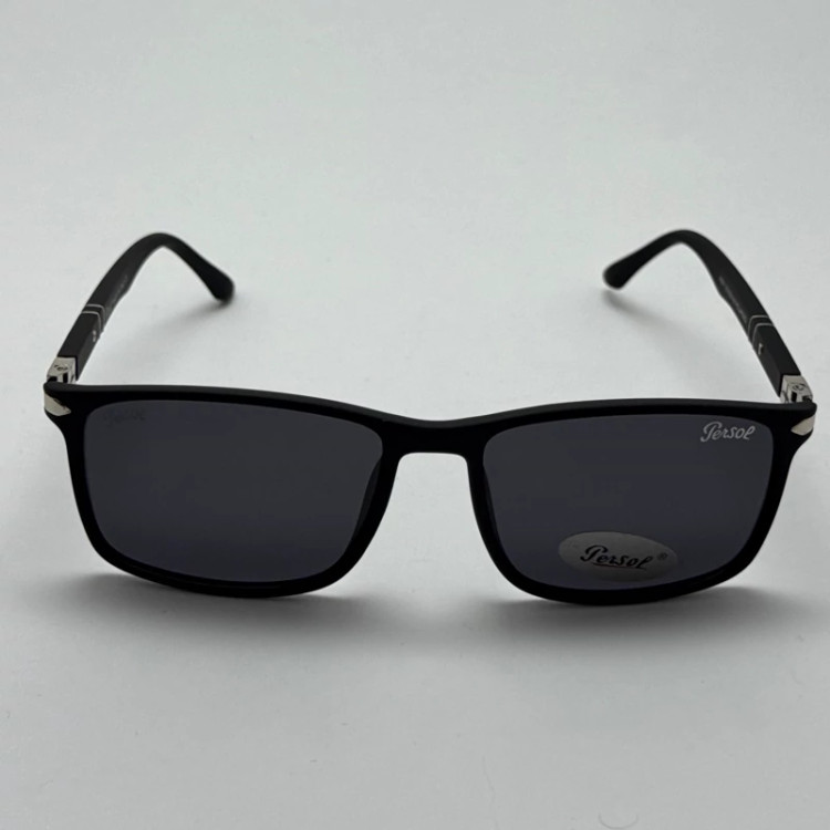 تصویر عینک آفتابی پلاریزه پرسول PERSOL مستطیلی لولا فنری کد P 8011