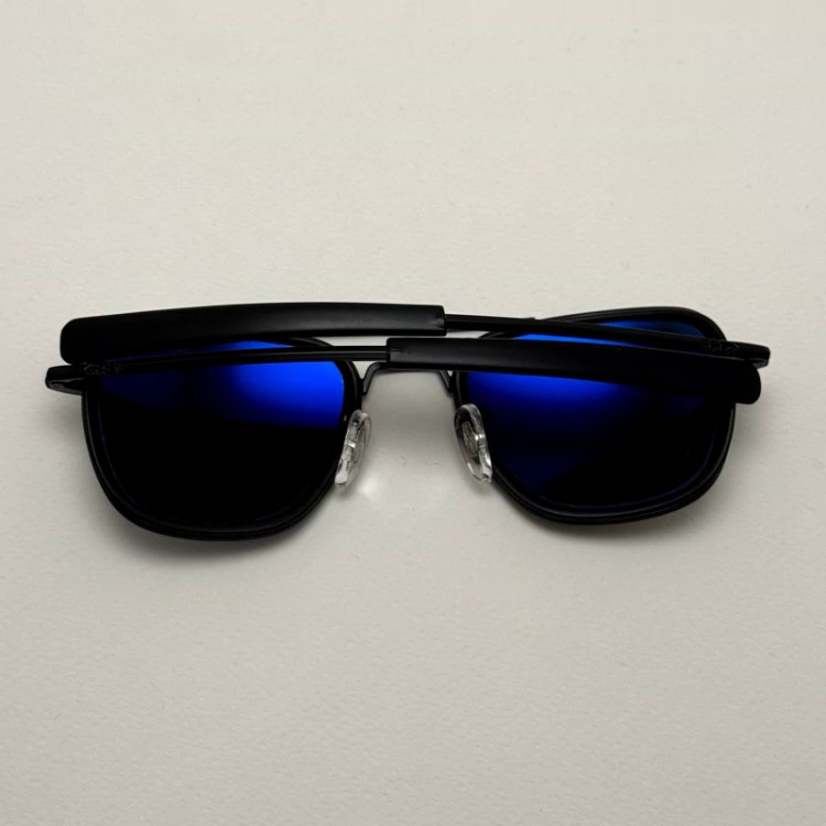 تصویر عینک آفتابی خلبانی فیوژن رندولف شیشه سنگ آنتی رفلکس تمام مشکی فول پک RANDOLPH FUSION 24K