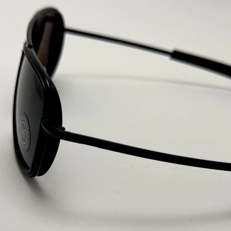 تصویر عینک آفتابی خلبانی فیوژن رندولف شیشه سنگ آنتی رفلکس تمام مشکی فول پک RANDOLPH FUSION 24K