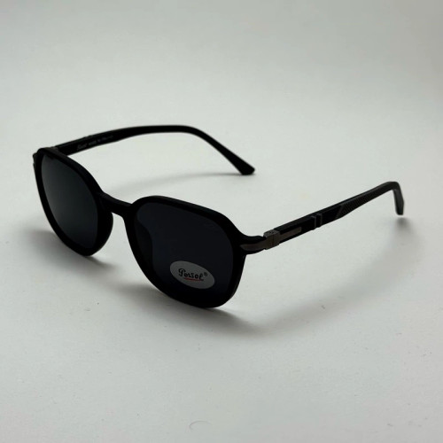 تصویر عینک آفتابی پلاریزه پرسول PERSOL مشکی لولا فنری فوق سبک با کد رفرنس P 3221