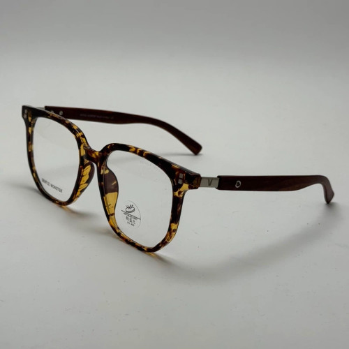 تصویر فریم عینک بلوکات طبی جنتل مانستر TR 8979 رنگ هاوانا به همراه کاور پارچه ای و دستمال