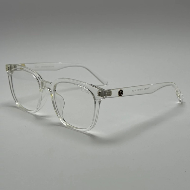 تصویر فریم عینک بلوکات طبی دیور DIOR کریستالی tr90 نرم و سبک به همراه کاور پارچه ای و دستمال - عینک کار با کامپیوتر و موبایل