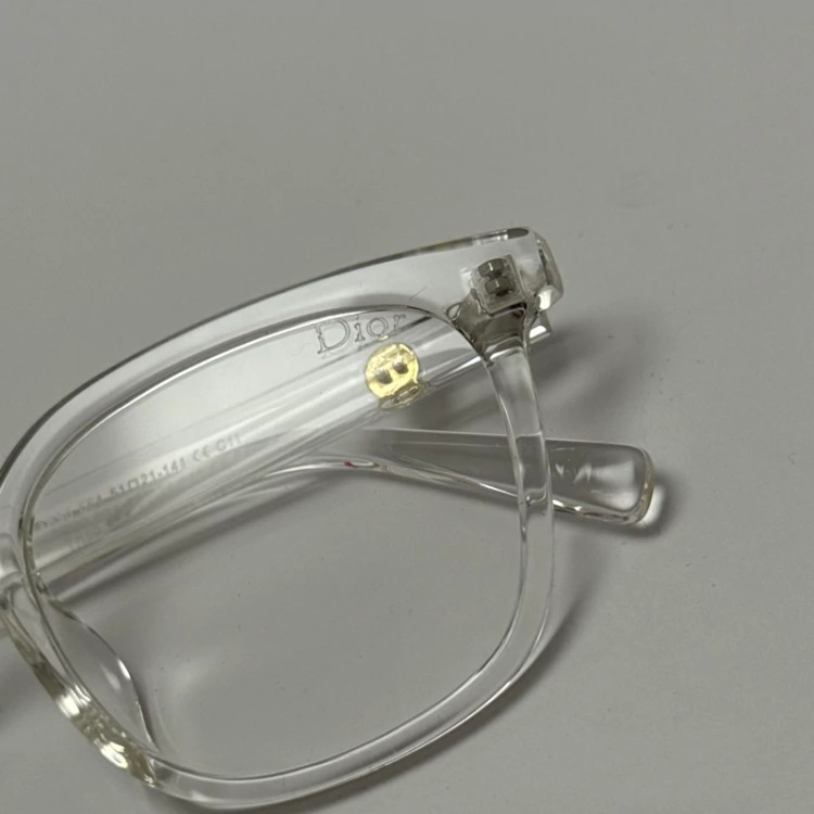 تصویر فریم عینک بلوکات طبی دیور DIOR کریستالی tr90 نرم و سبک به همراه کاور پارچه ای و دستمال - عینک کار با کامپیوتر و موبایل