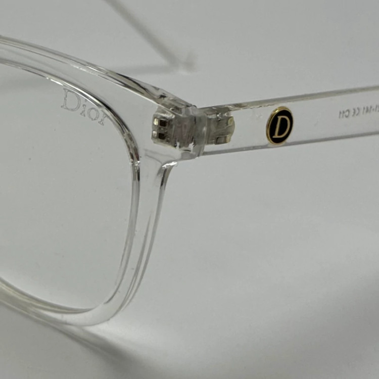 تصویر فریم عینک بلوکات طبی دیور DIOR کریستالی tr90 نرم و سبک به همراه کاور پارچه ای و دستمال - عینک کار با کامپیوتر و موبایل