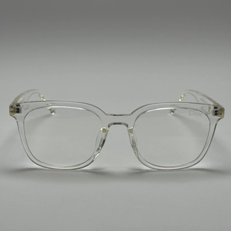 تصویر فریم عینک بلوکات طبی دیور DIOR کریستالی tr90 نرم و سبک به همراه کاور پارچه ای و دستمال - عینک کار با کامپیوتر و موبایل