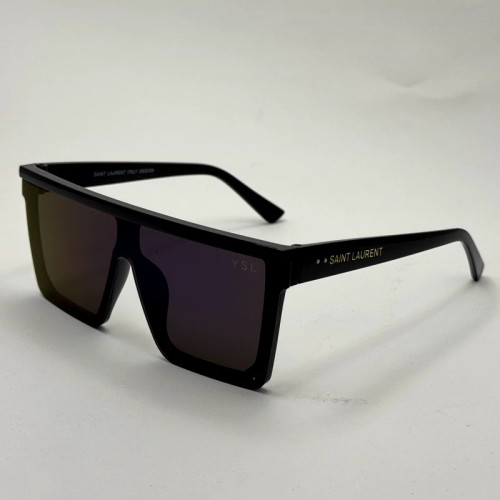 تصویر عینک آفتابی ysl مشکی عدسی آبی کد 2001