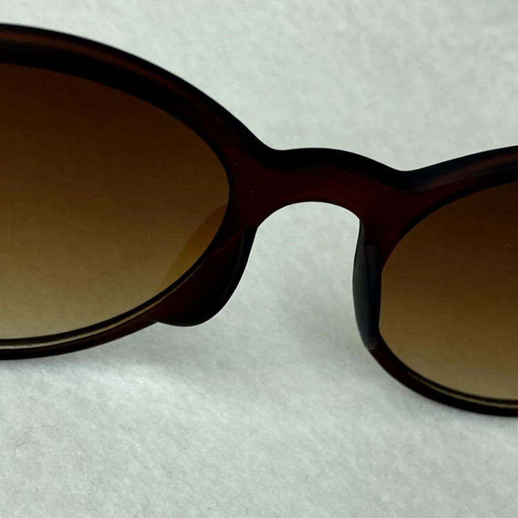 تصویر عینک گرد اسکادا skada قهوه ای مات محافظ کامل uv400 مناسب آقایان و بانوان به همراه کاور و دستمال نانو مخصوص عینک