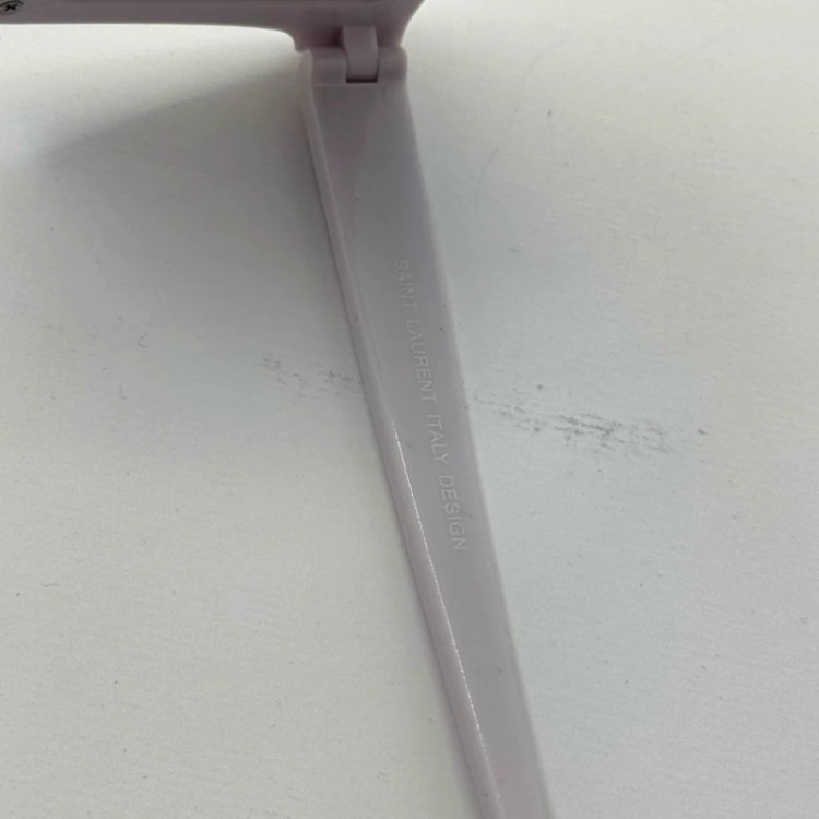 تصویر عینک آفتابی ysl سفید آیینه ای کد 2001