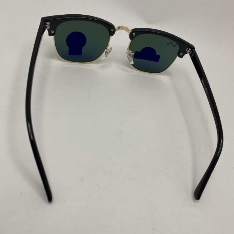تصویر عینک آفتابی ریبن کلاب مستر شیشه سنگ سبز RB3016