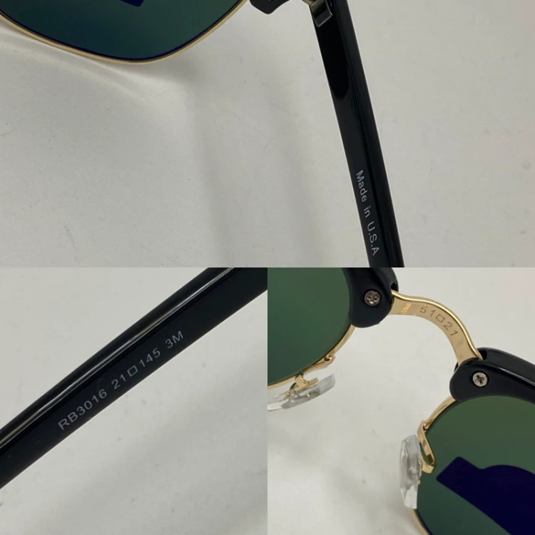 تصویر عینک آفتابی ریبن کلاب مستر شیشه سنگ سبز RB3016