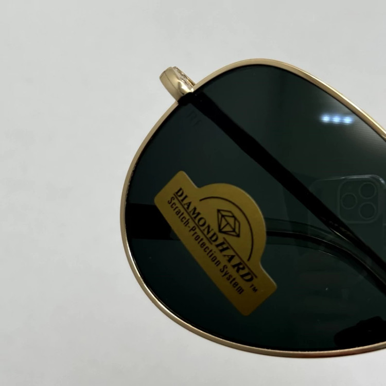 تصویر عینک آفتابی خلبانی رندولف شیشه سنگ مدل کانکورد آنتی رفلکس مشکی فریم طلایی فول پک RANDOLPH AVIATOR CR 231 24K GOLD