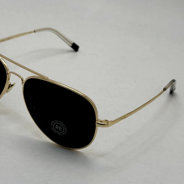 تصویر عینک آفتابی خلبانی رندولف شیشه سنگ مدل کانکورد آنتی رفلکس مشکی فریم طلایی فول پک RANDOLPH AVIATOR CR 231 24K GOLD