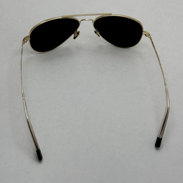 تصویر عینک آفتابی خلبانی رندولف شیشه سنگ مدل کانکورد آنتی رفلکس مشکی فریم طلایی فول پک RANDOLPH AVIATOR CR 231 24K GOLD
