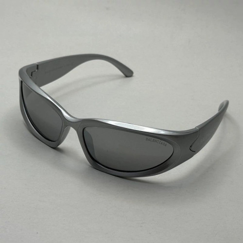 تصویر عینک بالنسیاگا مدل BALENCIAGA SWIFT OVAL نقره ای عدسی نقره ای