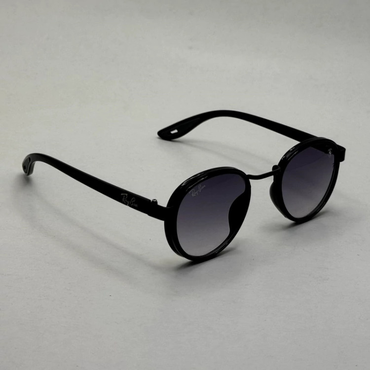 تصویر عینک آفتابی گرد ریبن فراری مشکی با پک کاملRayban Ferrari RB3705