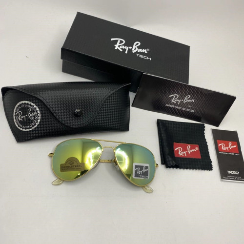 تصویر عینک ریبن شیشه سنگ خلبانی عدسی جیوه ای مگسی سبز فول پک اورجینال