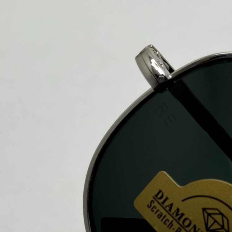 تصویر عینک آفتابی خلبانی رندولف شیشه سنگ مدل کانکورد آنتی رفلکس مشکی فریم نقره ا فول پک اصلی RANDOLPH AVIATOR CR 231 24K