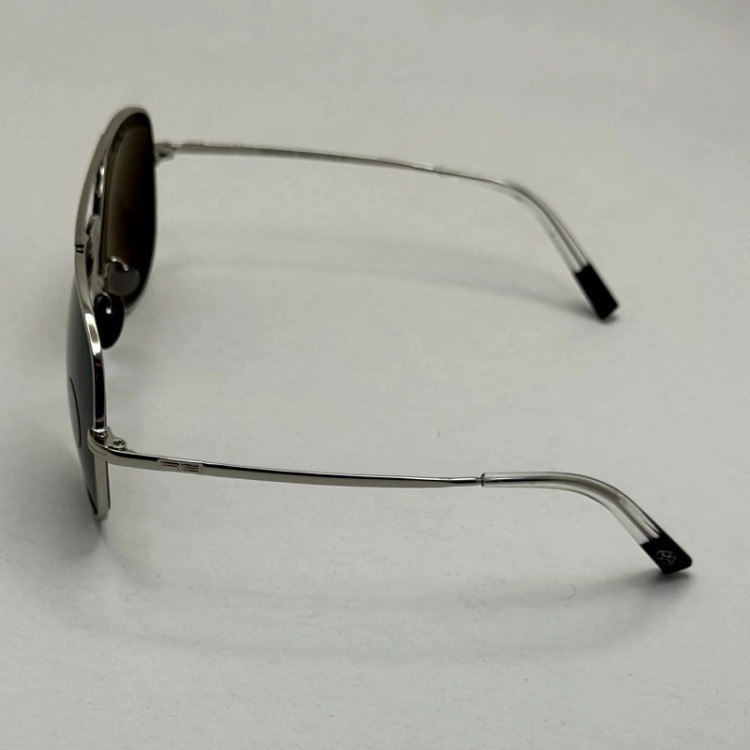 تصویر عینک آفتابی خلبانی رندولف شیشه سنگ مدل کانکورد آنتی رفلکس مشکی فریم نقره ا فول پک اصلی RANDOLPH AVIATOR CR 231 24K