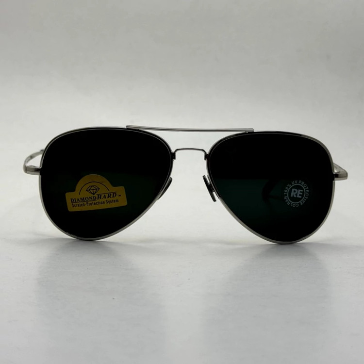 تصویر عینک آفتابی خلبانی رندولف شیشه سنگ مدل کانکورد آنتی رفلکس مشکی فریم نقره ا فول پک اصلی RANDOLPH AVIATOR CR 231 24K