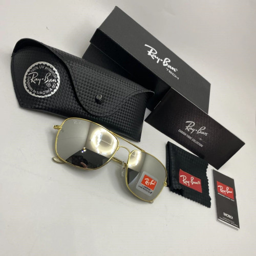 تصویر عینک ریبن آیینه ای شیشه سنگ کد RB 3130 با پک کامل ریبن