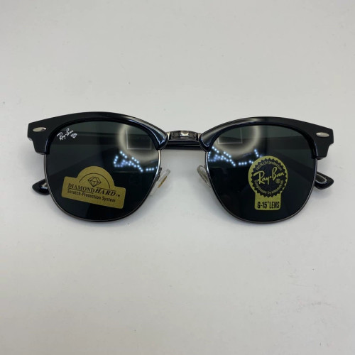 تصویر عینک ریبن rayban کلاب مستر شیشه سنگ مشکی RB 3016 با پک کامل ریبن (جعبه،کیف،دستمال نانو،شناسنامه،کاتالوگ)