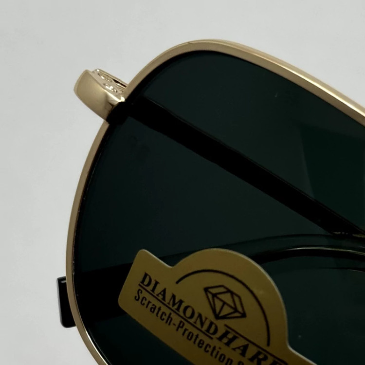 تصویر عینک آفتابی خلبانی رندولف شیشه سنگ آنتی رفلکس مشکی فریم طلایی فول پک RANDOLPH AVIATOR RE 58 24K GOLD