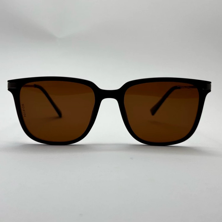 تصویر عینک آفتابی پلیس POLICE قهوه ای پلاریزه یووی 400 به همراه کاور پارچه ای و دستمال نانو کد 9104