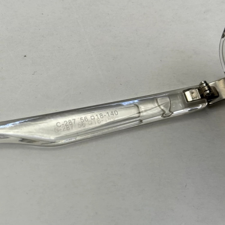 تصویر عینک آفتابی ریبن فراری مستطیلی کریستالی شفاف با پک کامل Rayban Ferrari c287