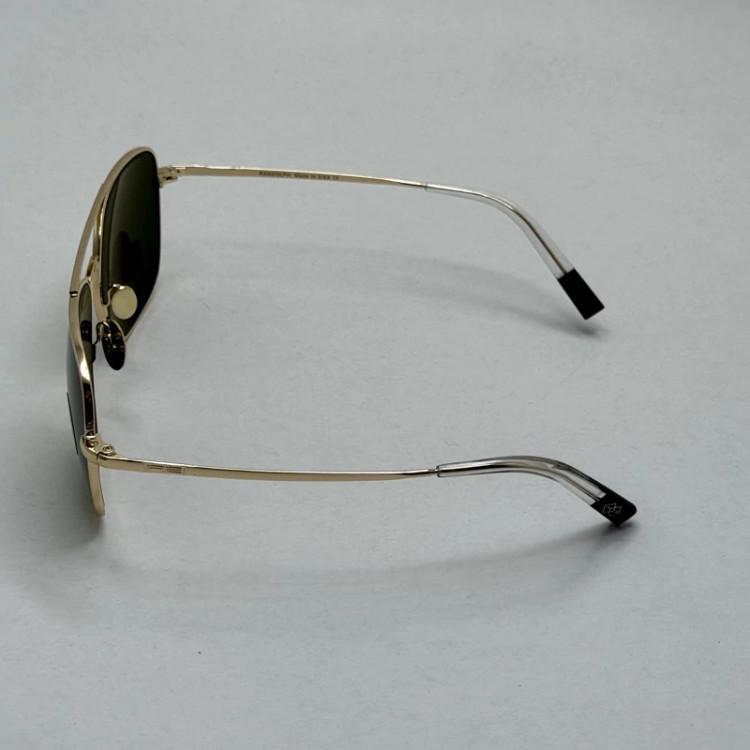 تصویر عینک آفتابی خلبانی رندولف شیشه سنگ آنتی رفلکس سبز فریم طلایی فول پک اصلی RANDOLPH AVIATOR RE 58 24K GOLD