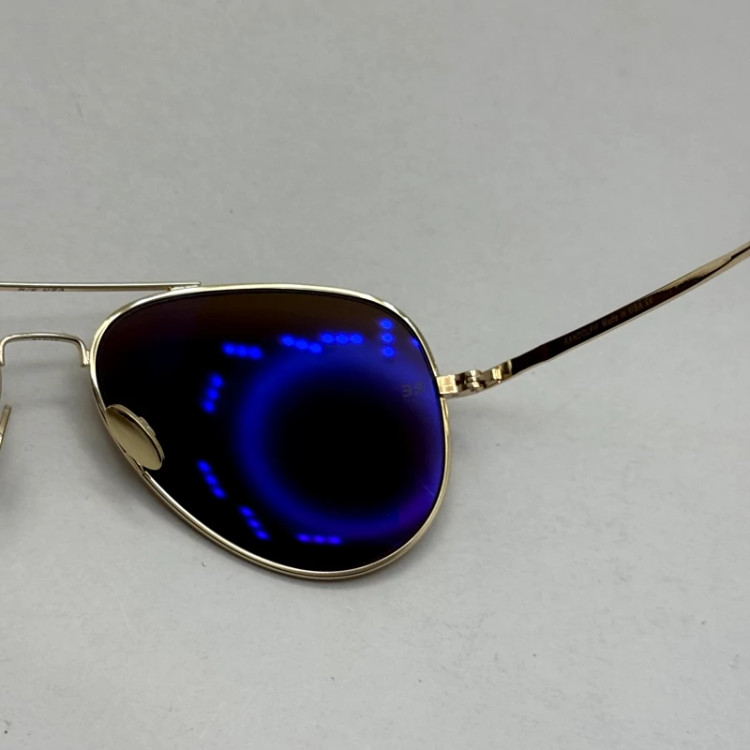 تصویر عینک آفتابی خلبانی رندولف شیشه سنگ مدل کانکورد آنتی رفلکس قهوه ای طلایی فول پک RANDOLPH CONCORD CR 231 24K GOLD