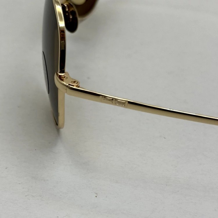 تصویر عینک آفتابی خلبانی رندولف شیشه سنگ مدل کانکورد آنتی رفلکس قهوه ای طلایی فول پک RANDOLPH CONCORD CR 231 24K GOLD