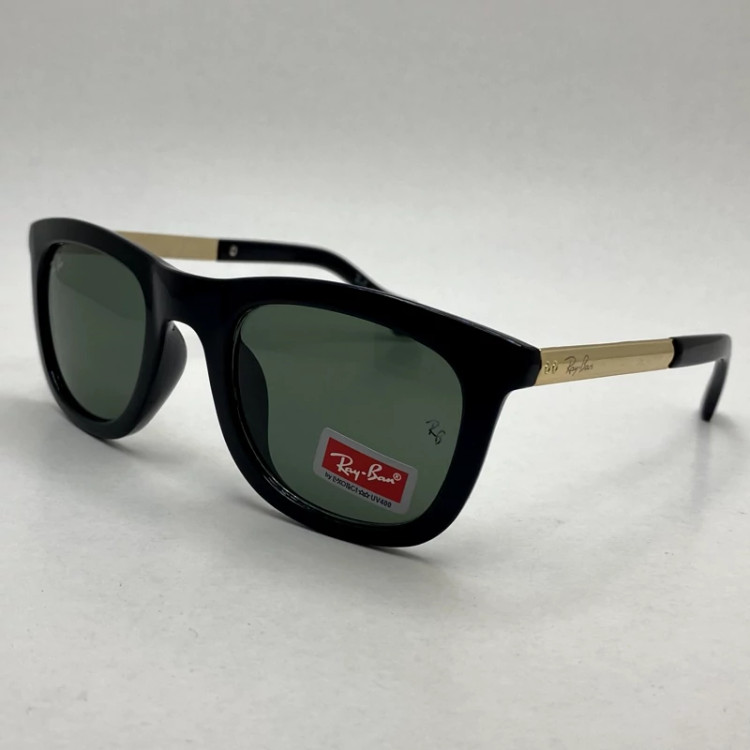 تصویر عینک آفتابی ریبن مستطیلی شیشه سنگ مشکی کد RB 4203