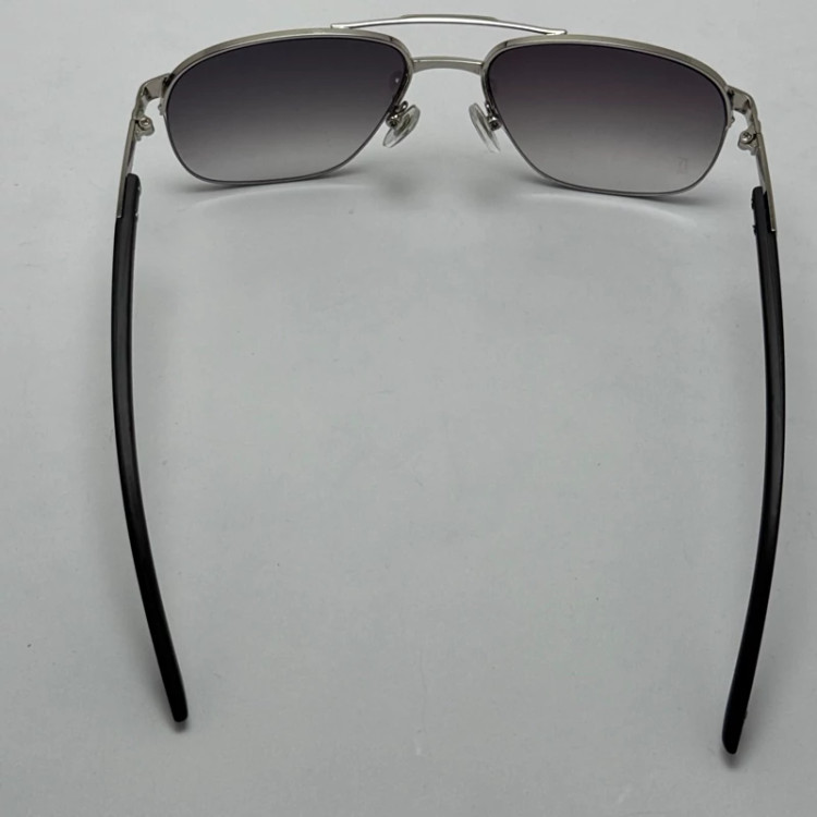 تصویر عینک آفتابی مردانه کارتیر Cartier مدل Santos مشکی نقره ای