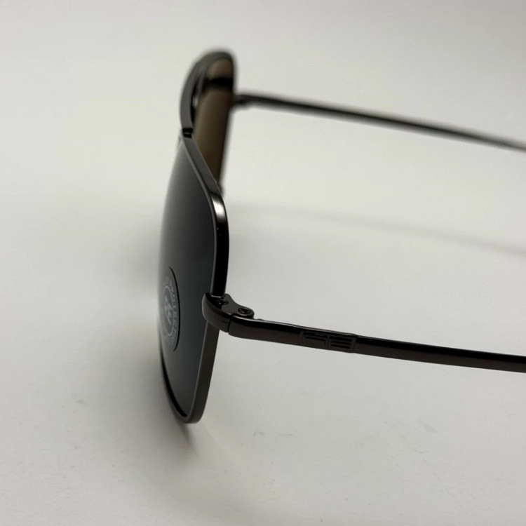 تصویر عینک آفتابی خلبانی رندولف شیشه سنگ آنتی رفلکس مشکی فریم نوک مدادی فول پک RANDOLPH AVIATOR RE 58 24K WHITE GOLD