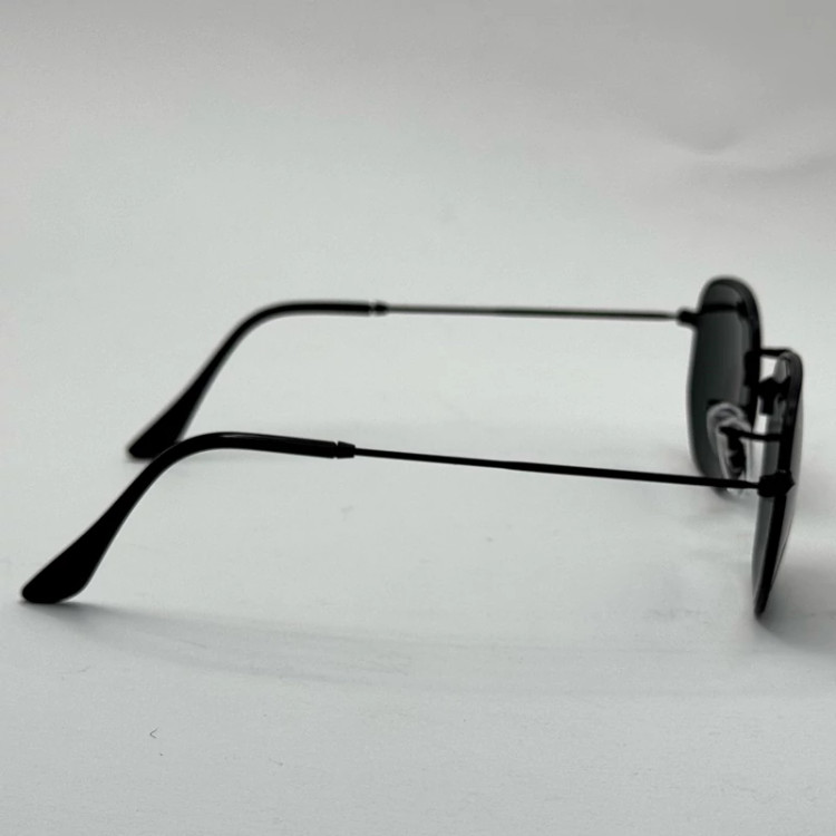 تصویر عینک ریبن هگزونال شیشه سنگ تمام مشکی به همراه پک کامل ریبن کد Rayban RB 3548