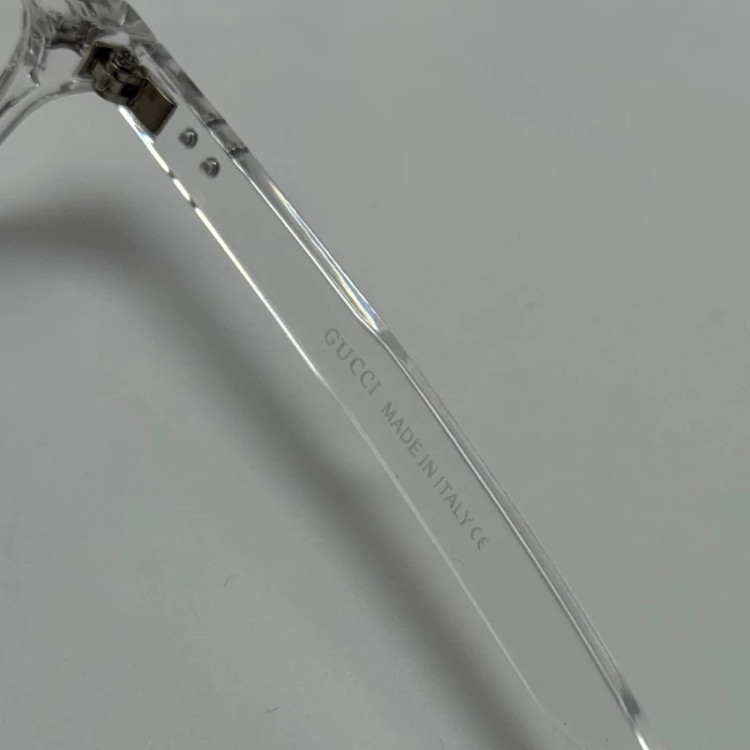 تصویر فریم عینک بلوکات طبی گوچی GUCCI کریستالی شفاف - مخصوص کار با سیستم و موبایل و کامپیوتر - فیلتر نور آبی - ارسال رایگان